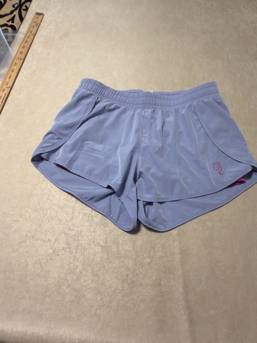 Baddle Pickleball Women's Shorts in Blue w/Elastic Waist. Size M. #10106